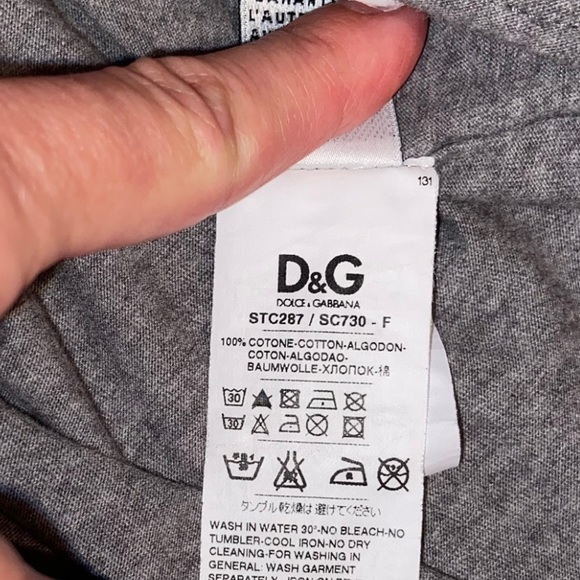 D&G Dolce & Gabbana Pearl Jeweled T-Shirt Size 36 - Picture 7 of 10